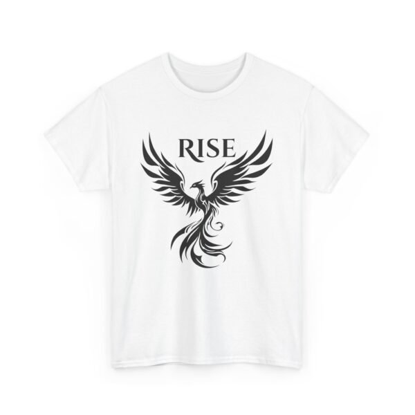 Phoenix Rise  Unisex Heavy Cotton Tee  – Bold & Inspirational Graphic Tee - Image 2