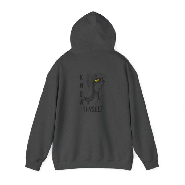 "Know Thyself" Lion Graphic Hoodie – Unisex Heavy Blend Sweatshirt, Cotton-Polyester, Cozy & Durabl - Image 25