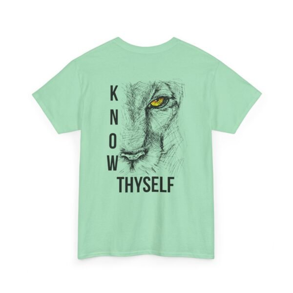 "Know Thyself" Lion Graphic T-Shirt – Unisex Heavy Cotton Tee - Image 27