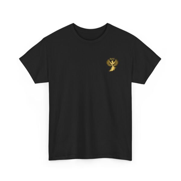 Phoenix Rise Unisex Heavy Cotton T-Shirt – Gold Phoenix Graphic Tee - Image 12