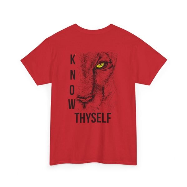 "Know Thyself" Lion Graphic T-Shirt – Unisex Heavy Cotton Tee - Image 49