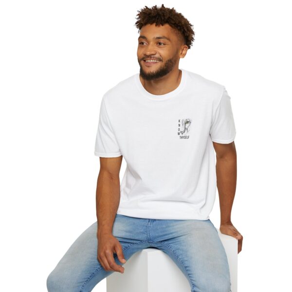 "Know Thyself" Lion Graphic T-Shirt – Unisex Soft-Style, 100% Cotton, Classic Fit, Comfortable Wear - Image 6