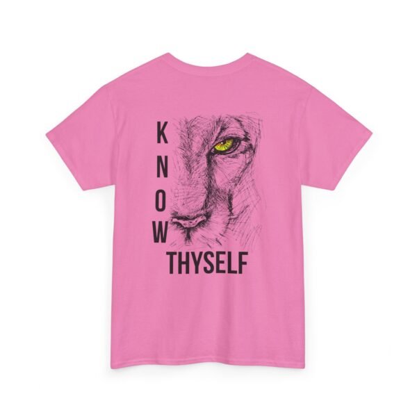 "Know Thyself" Lion Graphic T-Shirt – Unisex Heavy Cotton Tee - Image 45