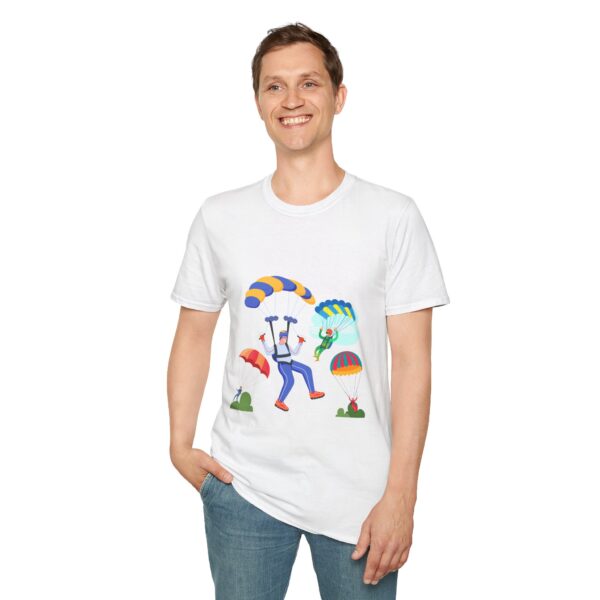 Skydiver Extreme Sports Unisex Softstyle T-Shirt – Bold Front Graphic & Soft Comfort - Image 4