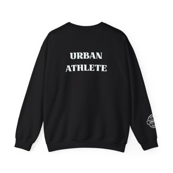 Urban Athlete Crewneck Sweatshirt – Bold Back Print & "Made in Unique" Sleeve Stamp