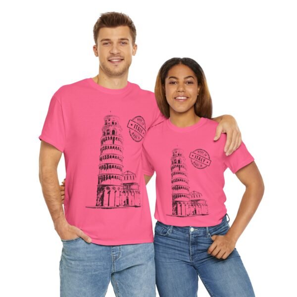 Unisex Cotton T-Shirt with Pisa Tower & "Made in Italy" Design | Stylish & Comfortable - Image 23