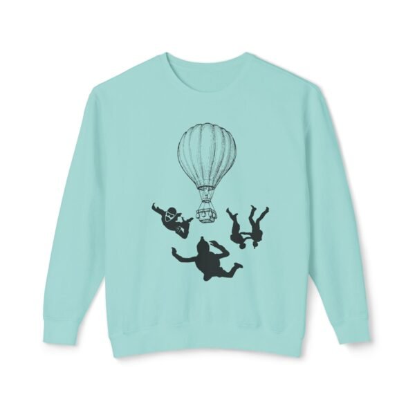 Extreme Sports Skydiving Sweatshirt – Unisex Lightweight Crewneck | Adventure-Inspired - Image 19