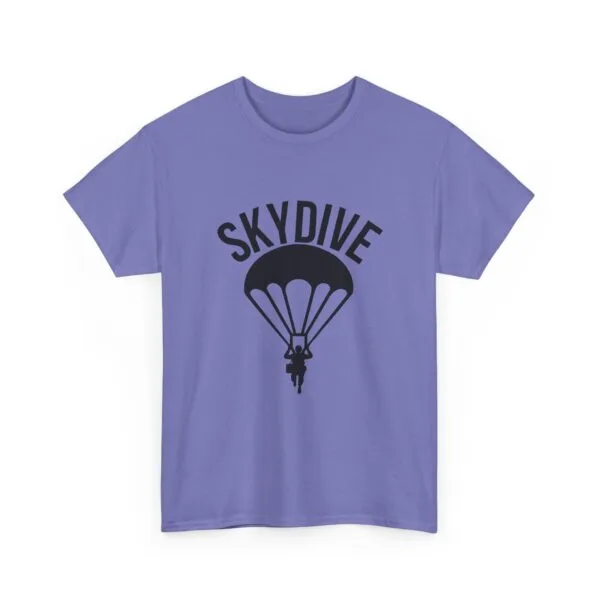 Skydive Graphic Unisex Heavy Cotton Tee | Skydiver Jump T-Shirt – Adrenaline Rush Apparel - Image 50