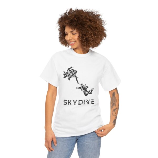 Skydive Unisex Heavy Cotton Tee – Bold Graphic Print & Durable Comfort - Image 3