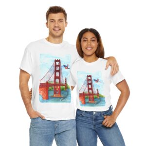 Golden Gate Bridge Graphic Unisex T-Shirt – Iconic Front Design