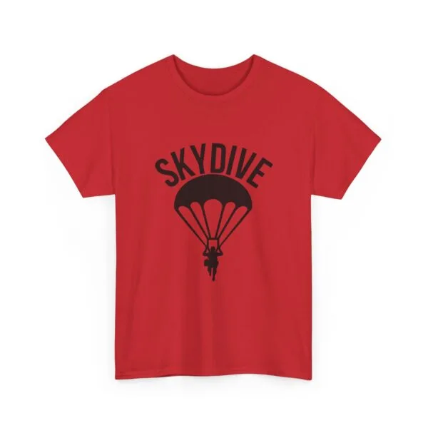 Skydive Graphic Unisex Heavy Cotton Tee | Skydiver Jump T-Shirt – Adrenaline Rush Apparel - Image 26