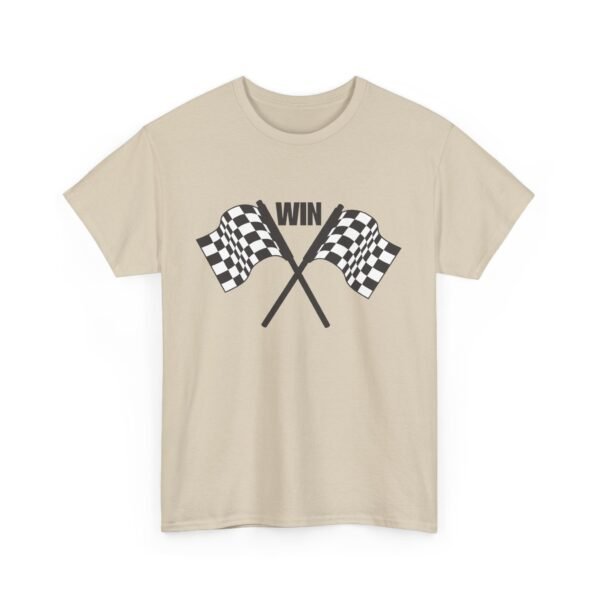 Unisex Heavy Cotton Tee – Racing Flag & "Win" Graphic | Bold Motorsport Style T-Shirt - Image 22