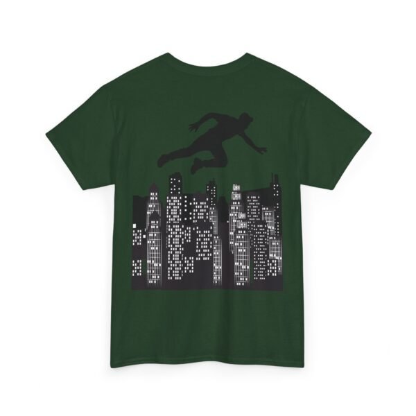 Parkour Unisex Heavy Cotton Tee – Extreme Sports & Urban Freerunning Graphic T-shirt - Image 9