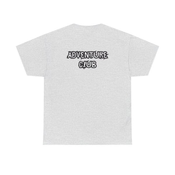 Unisex Heavy Cotton Tee with Black "Adventure Club" Back Print – Bold & Comfortable - Image 7