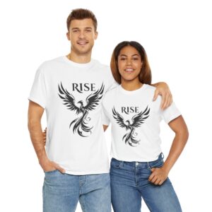 Unisex Phoenix Rise Cotton T-Shirt – Bold Phoenix Design & Comfort