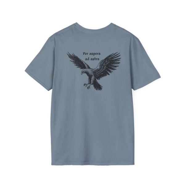 Per Aspera Ad Astra Unisex T-Shirt with Black Eagle Graphic - Image 29