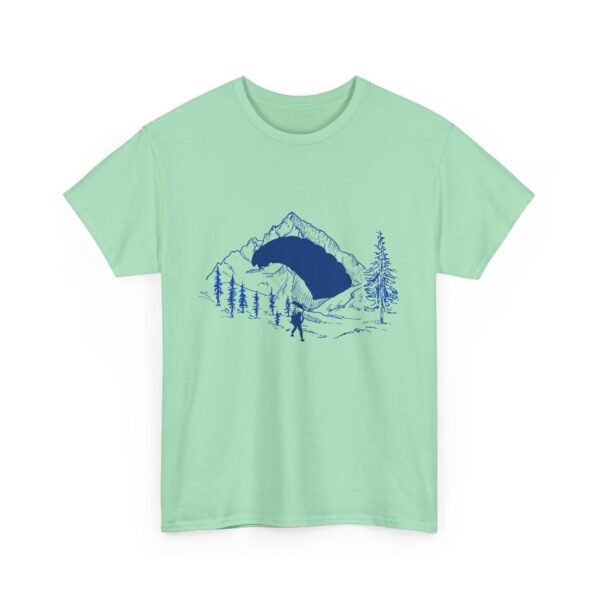 Adventure Sport T-Shirt - Skydiver and Mountain Design - Image 14