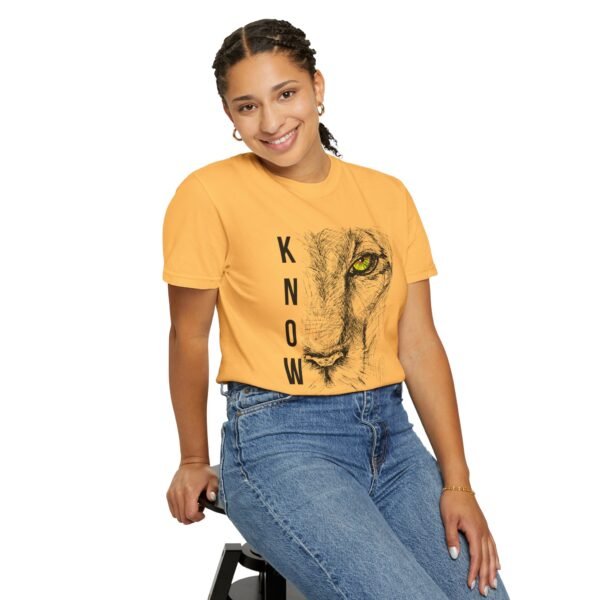 "Know Thyself" Lion Graphic T-Shirt – Comfort Colors 1717, 100% Cotton, Garment-Dyed, Relaxed Fit - Image 11