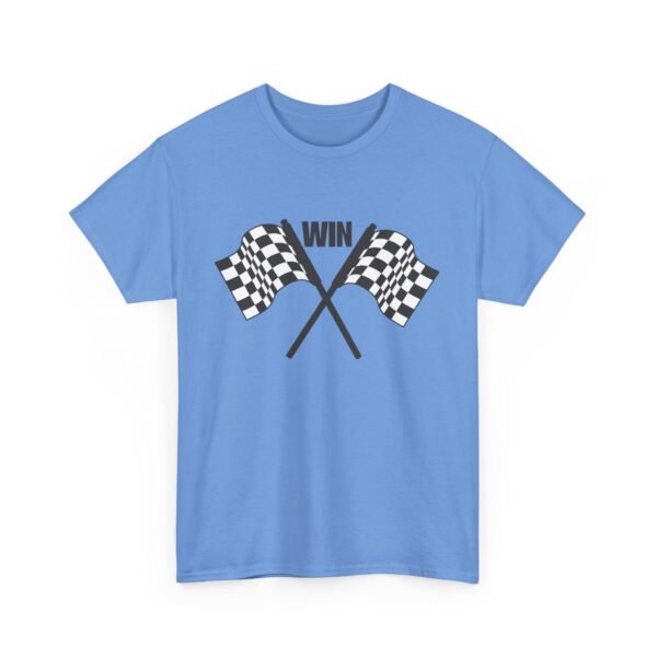 Unisex Heavy Cotton Tee – Racing Flag & "Win" Graphic | Bold Motorsport Style T-Shirt - Image 14