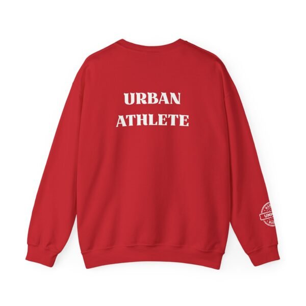 Urban Athlete Crewneck Sweatshirt – Bold Back Print & "Made in Unique" Sleeve Stamp - Image 26