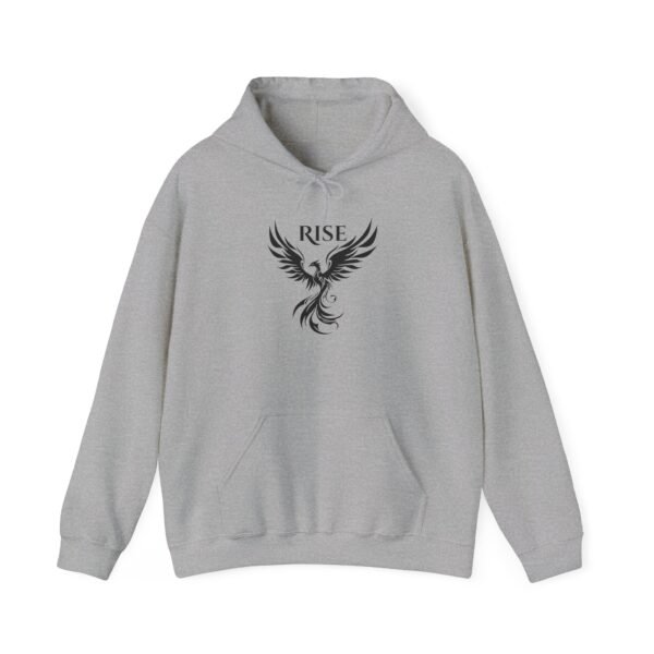 Phoenix 'Rise' Heavy Blend Hooded Sweatshirt - Unisex Motivational Hoodie with Phoenix Graphic - Image 11