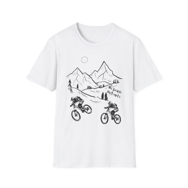 Mountain Biking Graphic Unisex Softstyle T-Shirt | Shred the Trails Tee