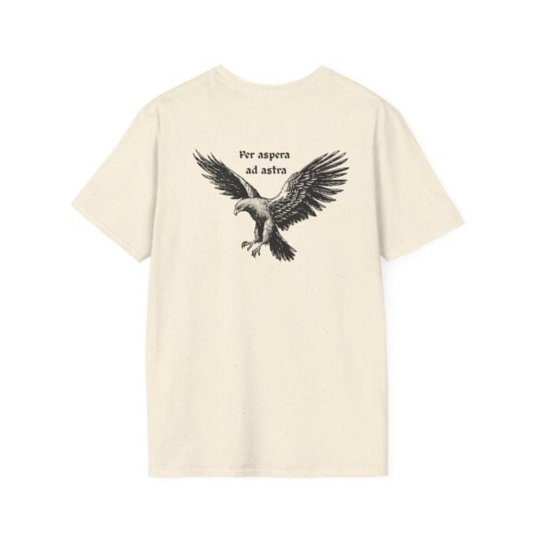 Per Aspera Ad Astra Unisex T-Shirt with Black Eagle Graphic - Image 17