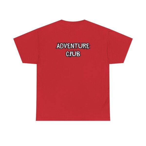 Unisex Heavy Cotton Tee with Black "Adventure Club" Back Print – Bold & Comfortable - Image 30