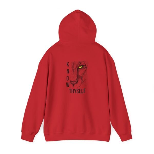 "Know Thyself" Lion Graphic Hoodie – Unisex Heavy Blend Sweatshirt, Cotton-Polyester, Cozy & Durabl - Image 43