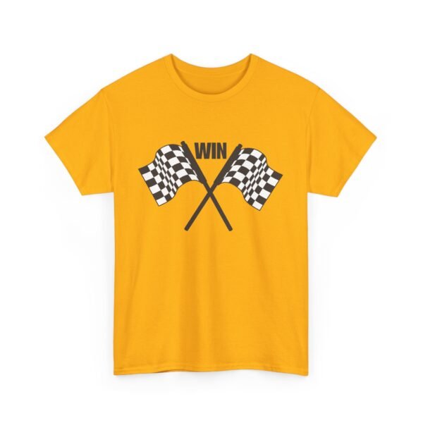 Unisex Heavy Cotton Tee – Racing Flag & "Win" Graphic | Bold Motorsport Style T-Shirt - Image 34