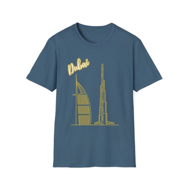 Gold Dubai Graphic Unisex T-Shirt – Soft & Stylish - Image 12