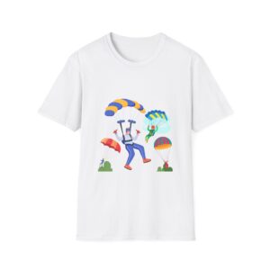 Skydiver Extreme Sports Unisex Softstyle T-Shirt – Bold Front Graphic & Soft Comfort