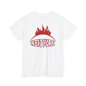Unisex Heavy Cotton Tee – Bold NY City Skyline Graphic