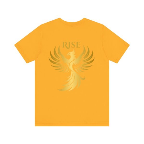 Phoenix Rise Unisex Jersey Short Sleeve T-Shirt – Gold Phoenix Graphic Tee - Image 17