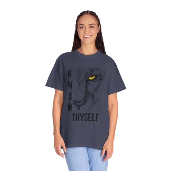 "Know Thyself" Lion Graphic T-Shirt – Comfort Colors 1717, 100% Cotton, Garment-Dyed, Relaxed Fit - Image 38