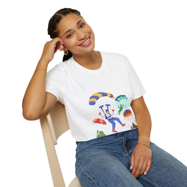 Skydiver Extreme Sports Unisex Softstyle T-Shirt – Bold Front Graphic & Soft Comfort - Image 5
