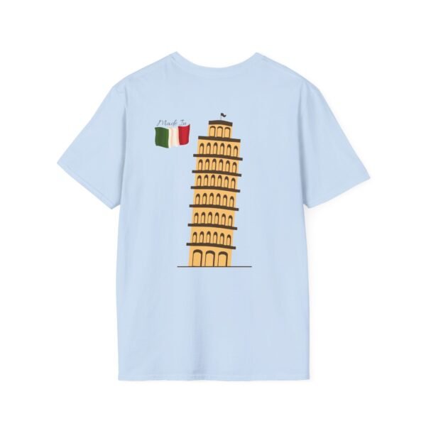 Unisex Soft-Style T-Shirt with Pisa Tower & Italian Flag | Lightweight & Stylish - Image 16