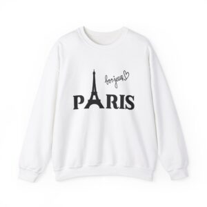 Bonjour Paris Unisex Crewneck Sweatshirt – Bold Front Design & Cozy Comfort