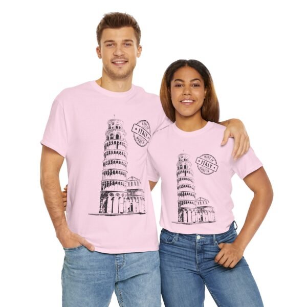 Unisex Cotton T-Shirt with Pisa Tower & "Made in Italy" Design | Stylish & Comfortable - Image 21