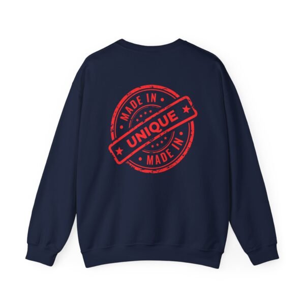 Made in Unique Red Stamp Crewneck Sweatshirt | Unisex Heavy Blend - Image 23