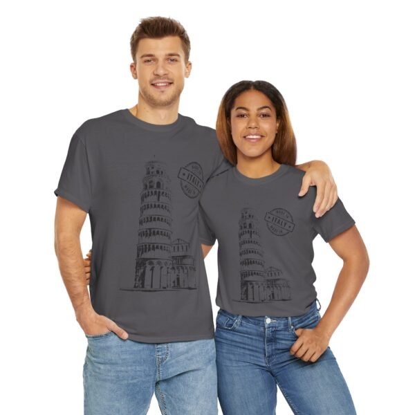 Unisex Cotton T-Shirt with Pisa Tower & "Made in Italy" Design | Stylish & Comfortable - Image 29