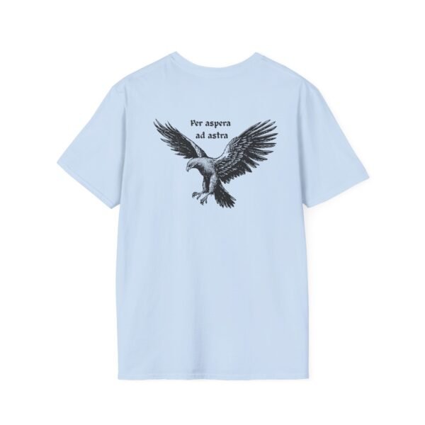 Per Aspera Ad Astra Unisex T-Shirt with Black Eagle Graphic - Image 25