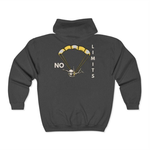 NO LIMITS Skydiving Zip-Up Hoodie – Adventure Awaits - Image 6