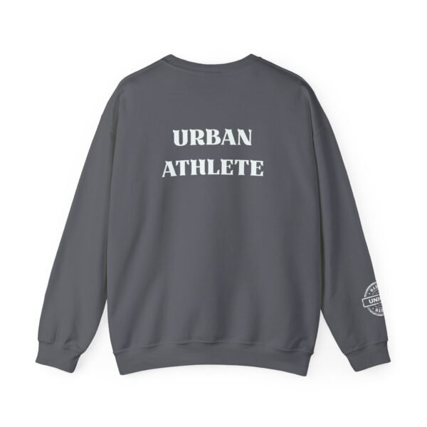 Urban Athlete Crewneck Sweatshirt – Bold Back Print & "Made in Unique" Sleeve Stamp - Image 20