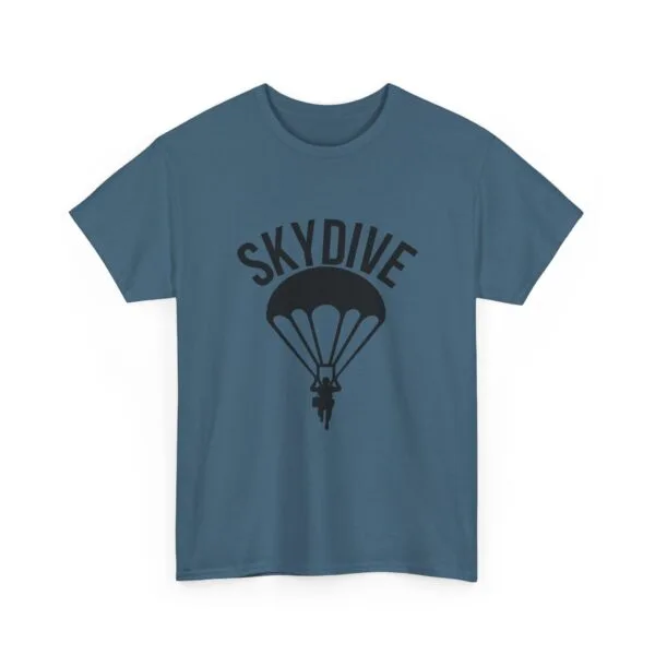 Skydive Graphic Unisex Heavy Cotton Tee | Skydiver Jump T-Shirt – Adrenaline Rush Apparel - Image 44