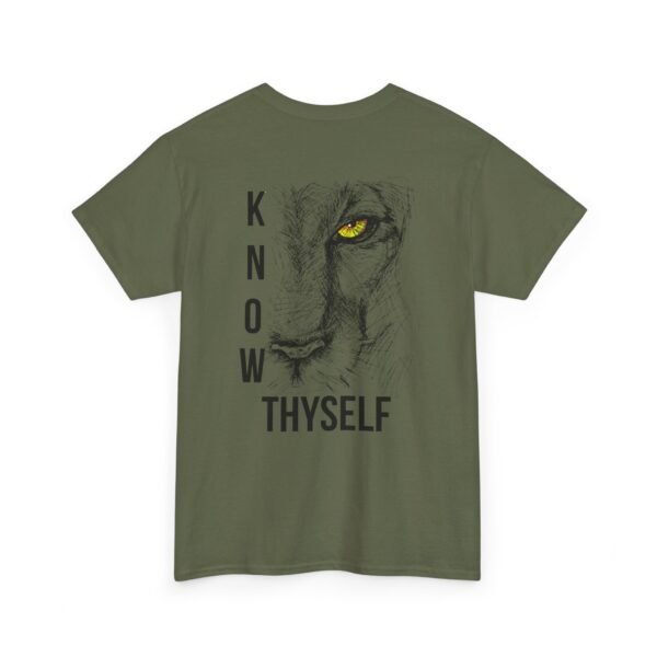 "Know Thyself" Lion Graphic T-Shirt – Unisex Heavy Cotton Tee - Image 25