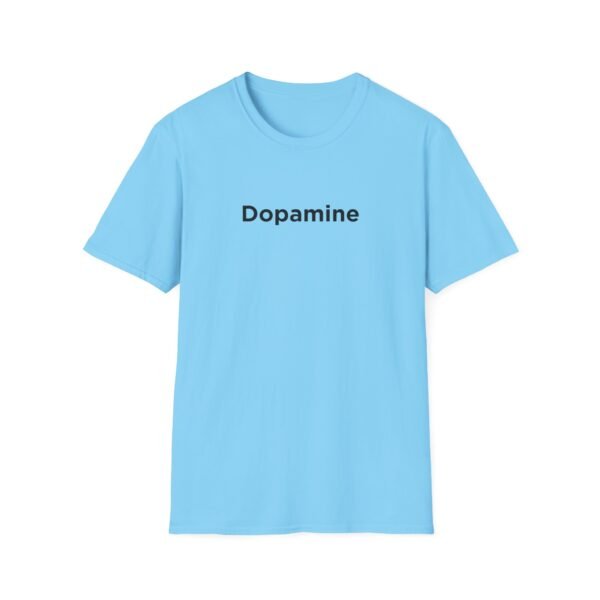 Unisex Softstyle T-Shirt with Black "Dopamine" Print – Trendy & Comfortable - Image 17