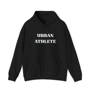 Urban Athlete Unisex Heavy Blend Hoodie – Bold White Front Print