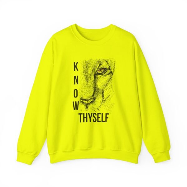 Know Thyself Unisex Heavy Blend Crewneck Sweatshirt – Bold Lion Graphic - Image 17