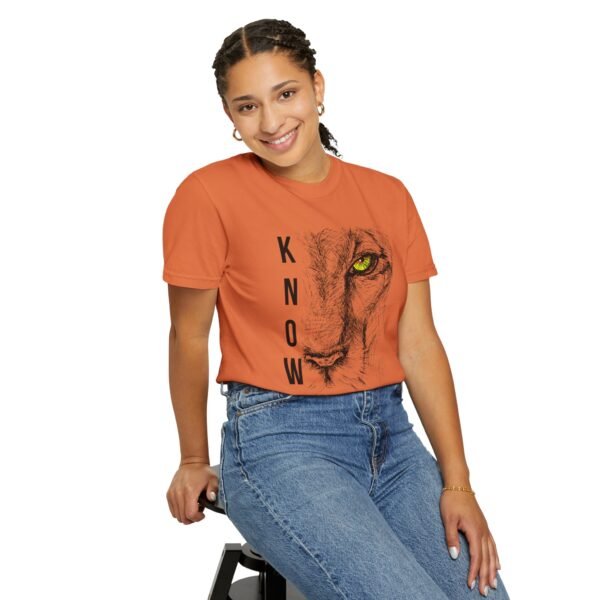 "Know Thyself" Lion Graphic T-Shirt – Comfort Colors 1717, 100% Cotton, Garment-Dyed, Relaxed Fit - Image 13